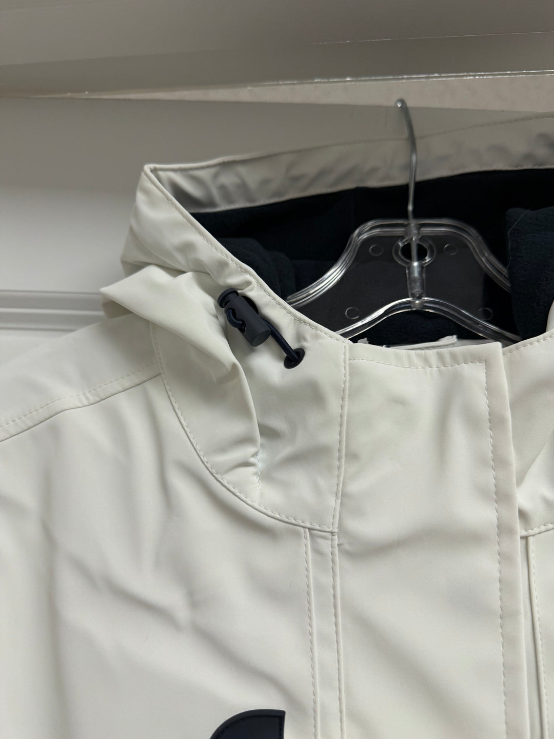 Batela Fleece-Lined Nautical Raincoat - White or Mauve