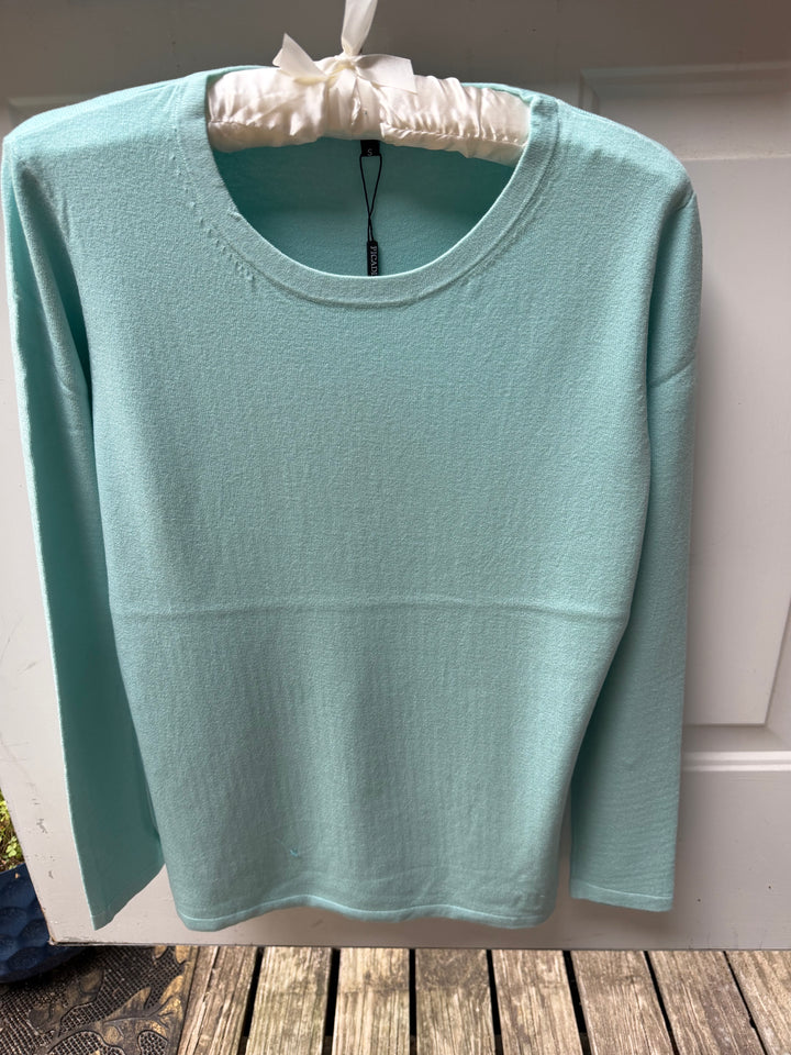 Picadilly Lightweight Crew Neck Sweater Knit Top-3 Color Choices
