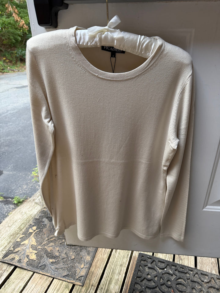 Picadilly Lightweight Crew Neck Sweater Knit Top-3 Color Choices