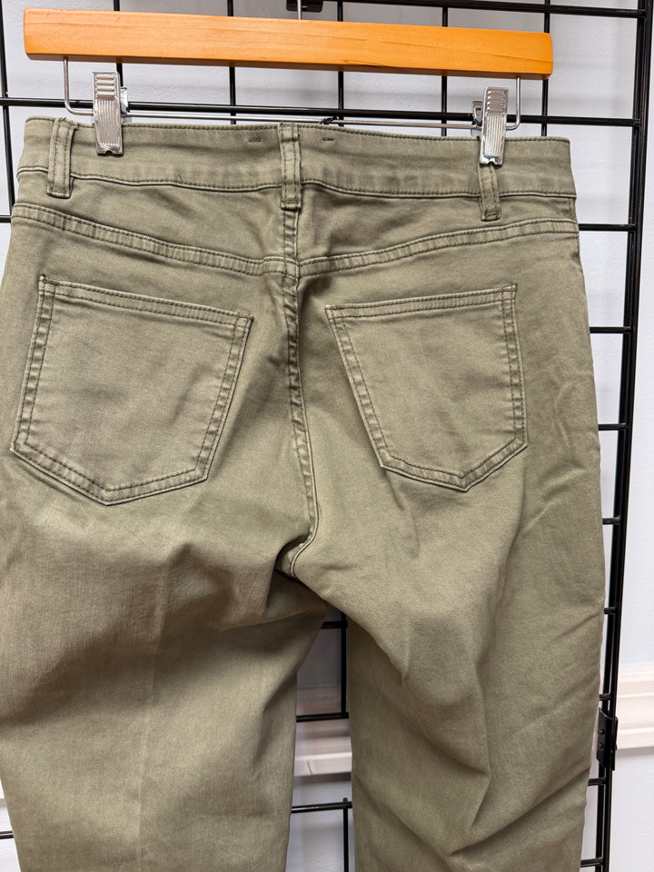 Picadilly Five-Pocket Cuiffed Jeans - Dark Olive