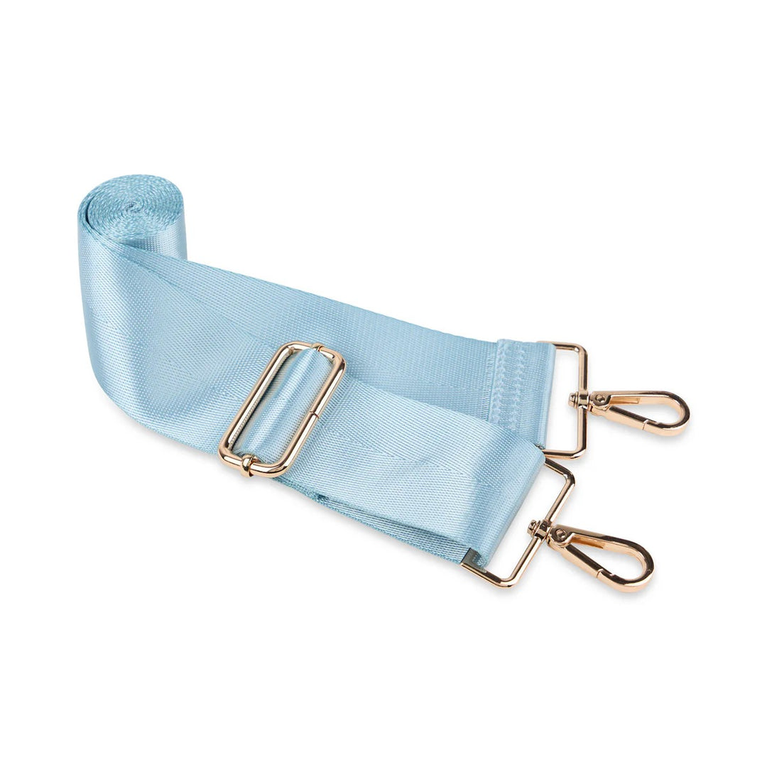 Blue Shell Quilted Crossbody Water Bottle Bag