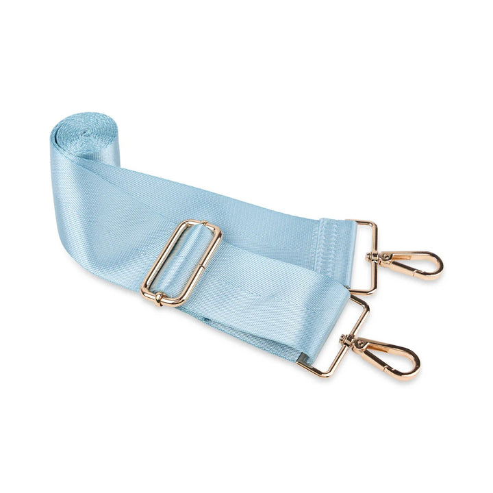Blue Shell Quilted Crossbody Water Bottle Bag