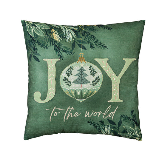 Pillow 18" Square Shades of Green