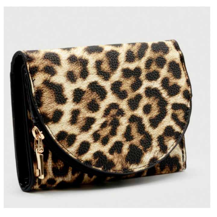 Compact Card Wallet with Zip Coin Pocket - Multiple Colors
