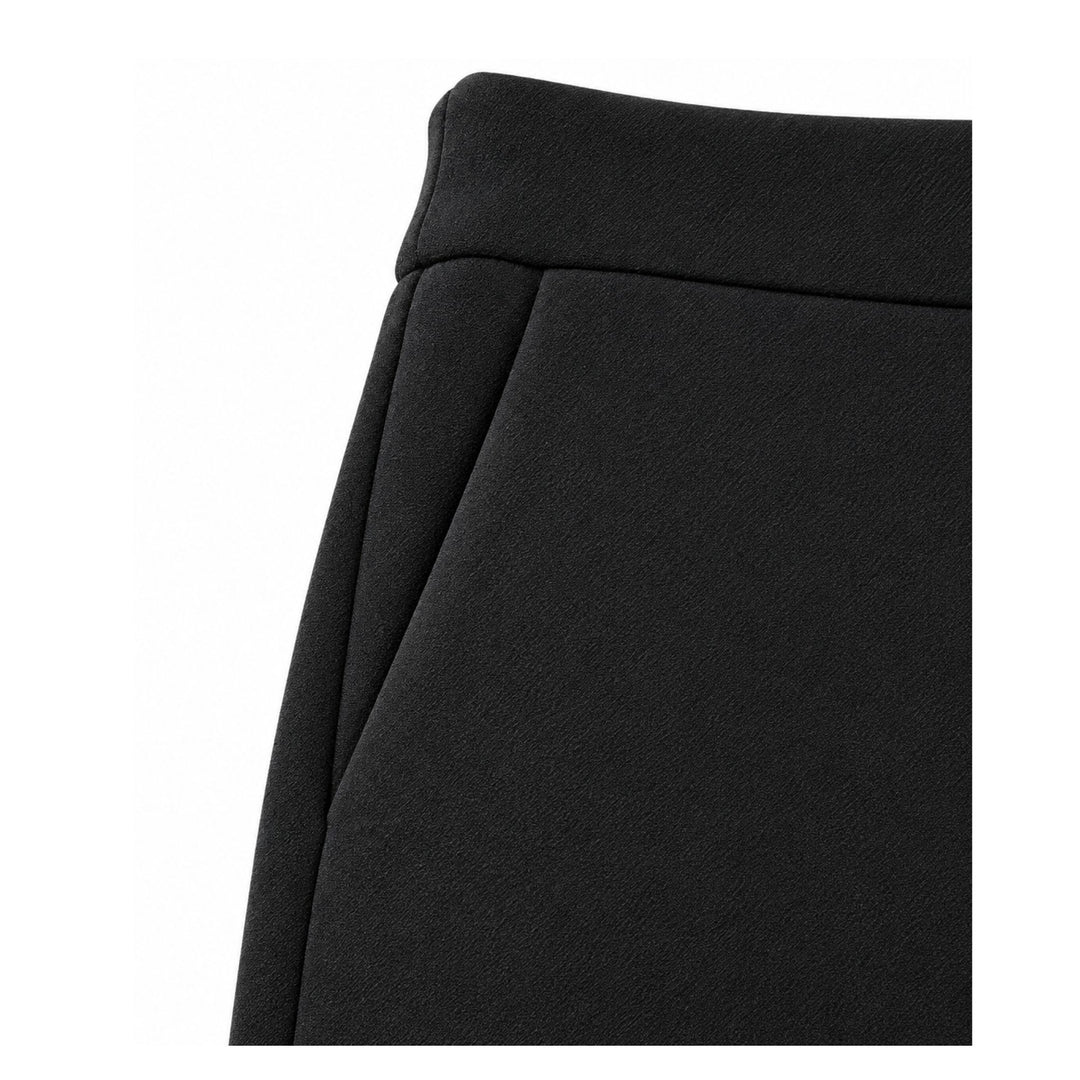 Lisette Jolie Pull-On Black Crepe Straight Leg Pants