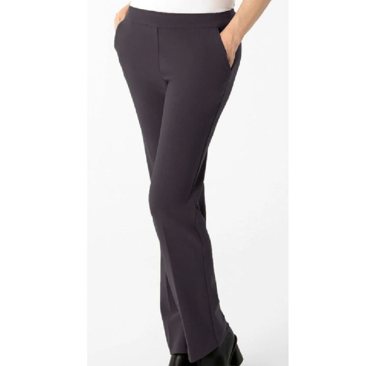 Lisette Jolie Pull-On Black Crepe Straight Leg Pants