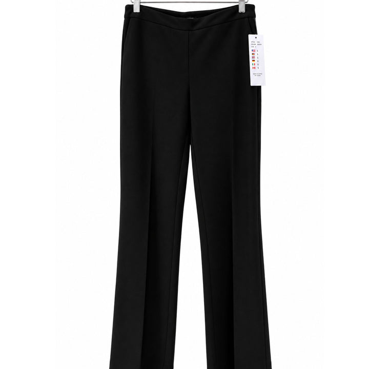 Lisette Jolie Pull-On Black Crepe Straight Leg Pants