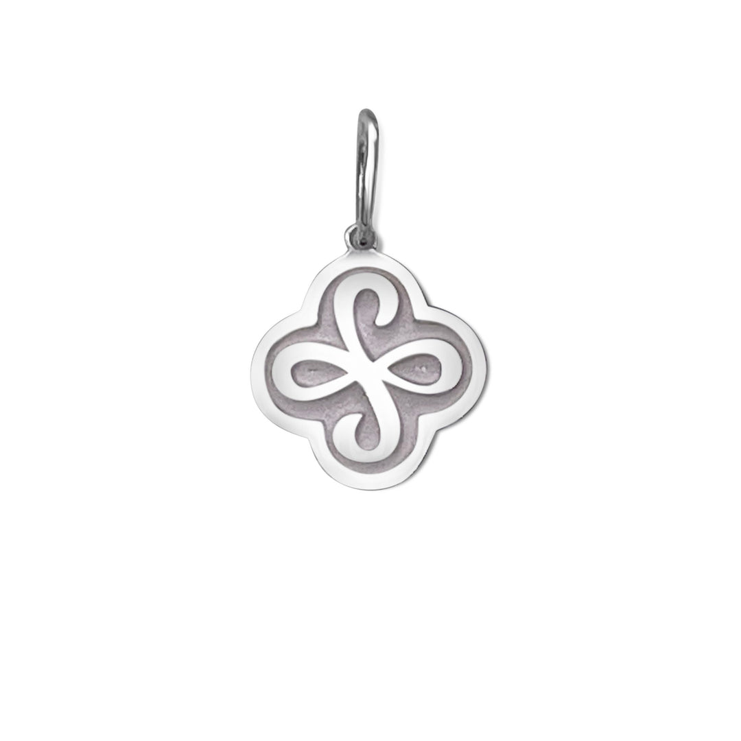 Lola Friendship Charm Pendant - Through Thick &amp; Thin - Sterling Silver