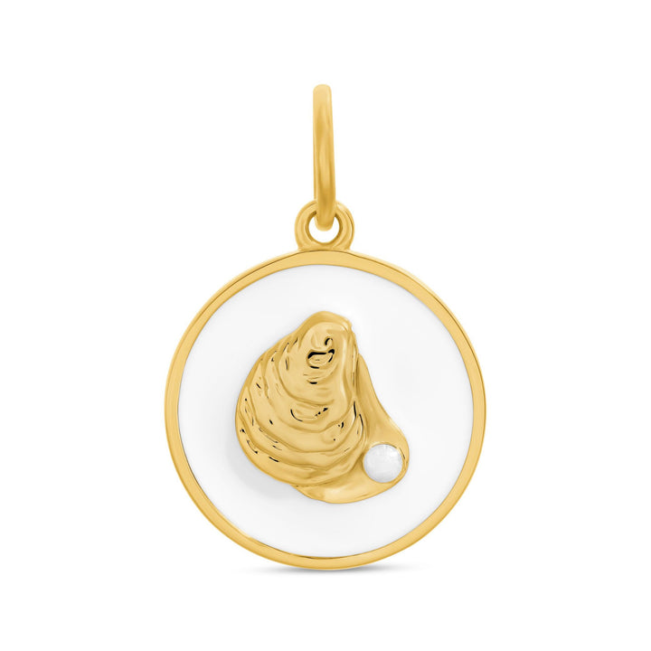 LOLA Small Oyster Pendant with Pearl Accent