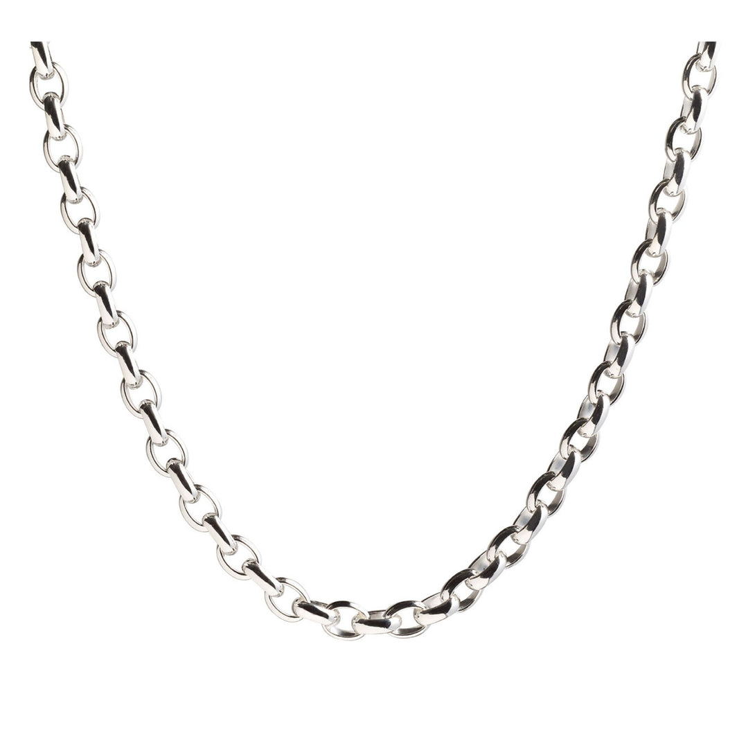 Lola Signature Silver Rolo Chain Necklace --3mm/20" Length