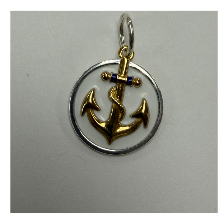 Lola Small 19mm Gratitude Anchor Pendant - Mixed Metal