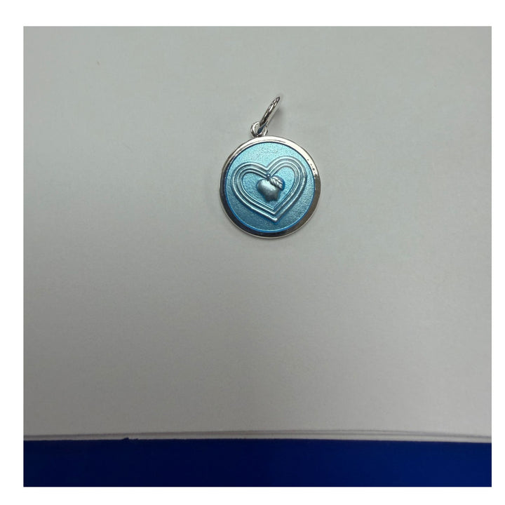 Lola Small 19m Teacher Pendant - Sterling Silver &amp; Light Blue