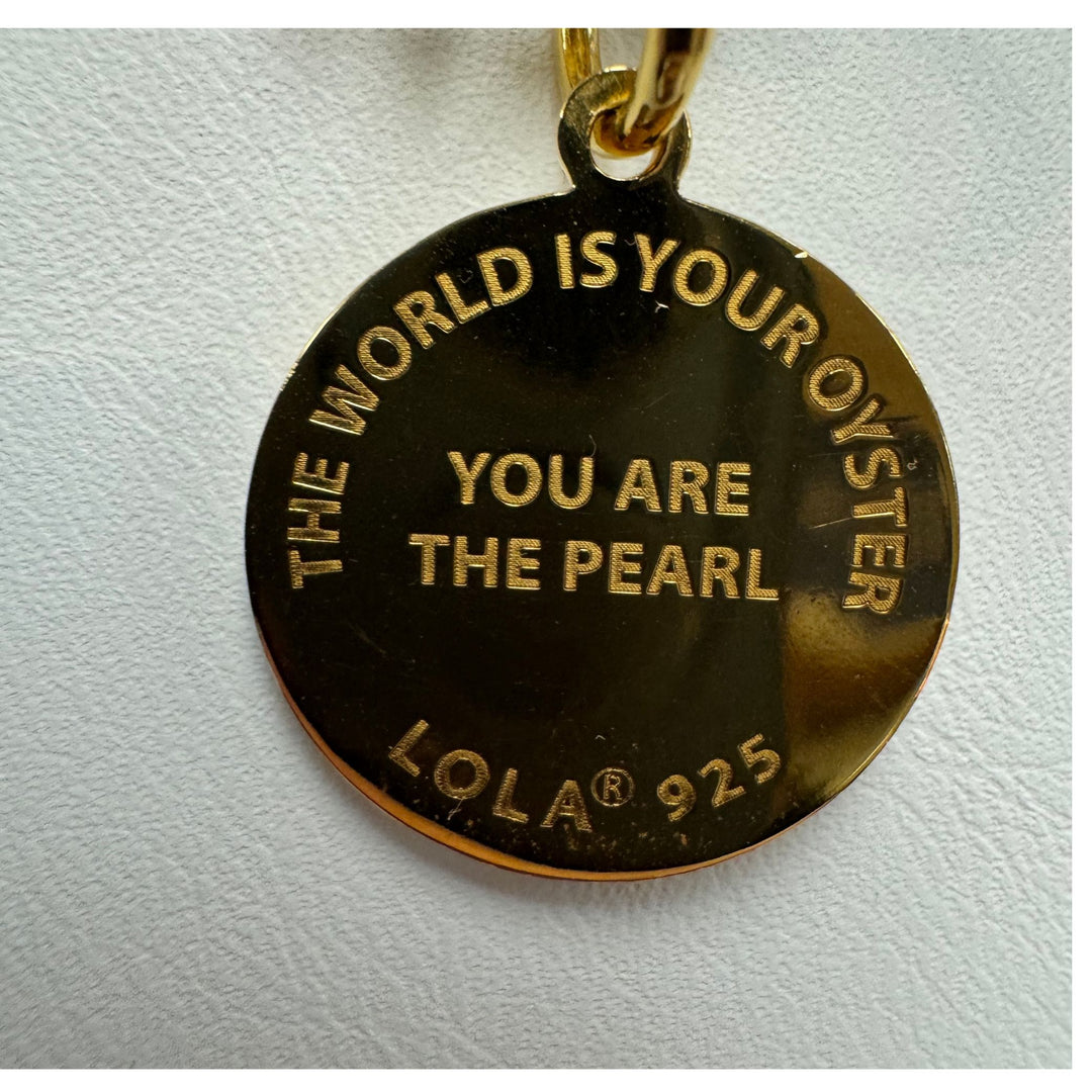 LOLA Small Oyster Pendant with Pearl Accent