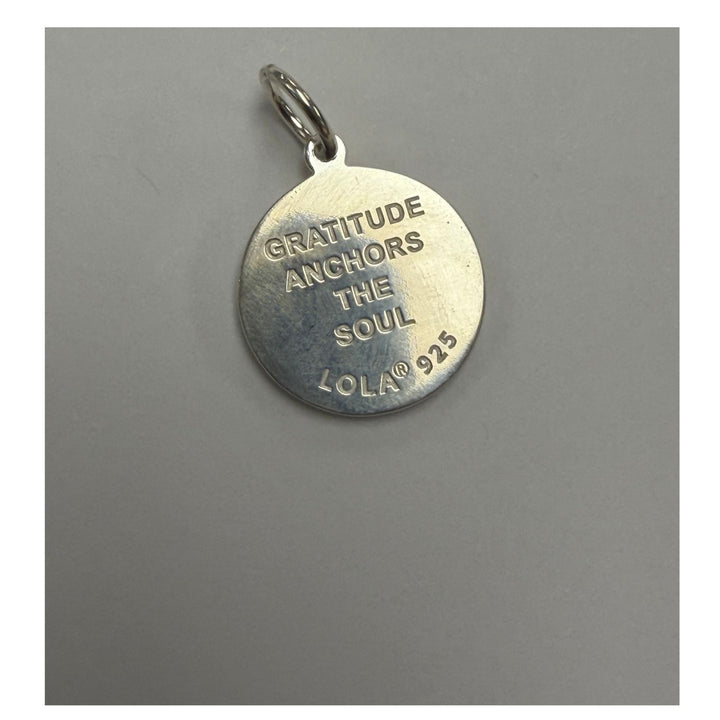 Lola Small 19mm Gratitude Anchor Pendant - Mixed Metal