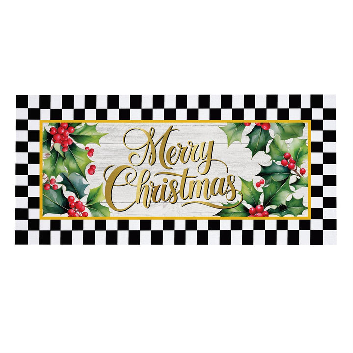 Merry Christmas Holly Sassafras Switch Mat Insert