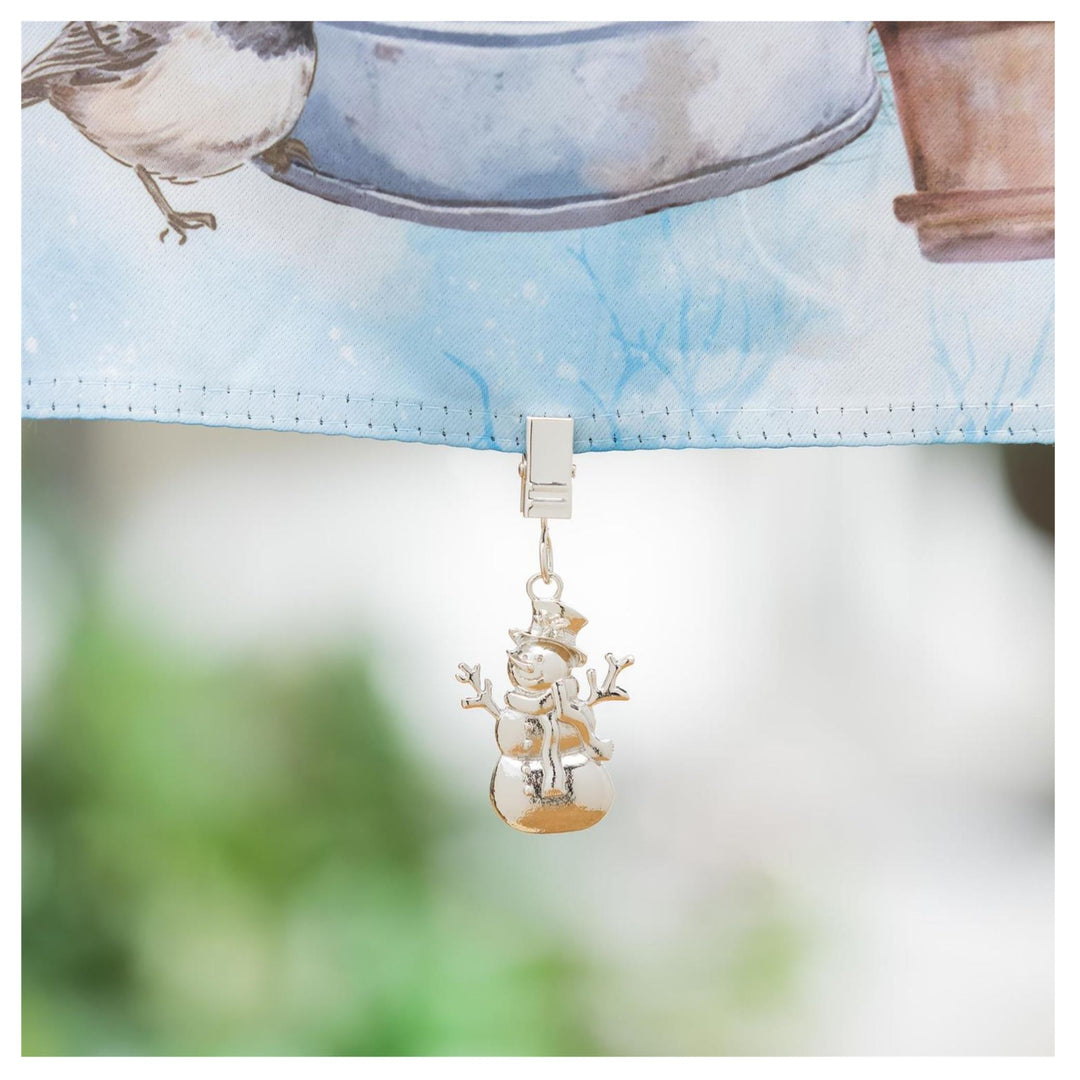 Fall &amp; Winter Decorative Weighted Garden Flag Clip
