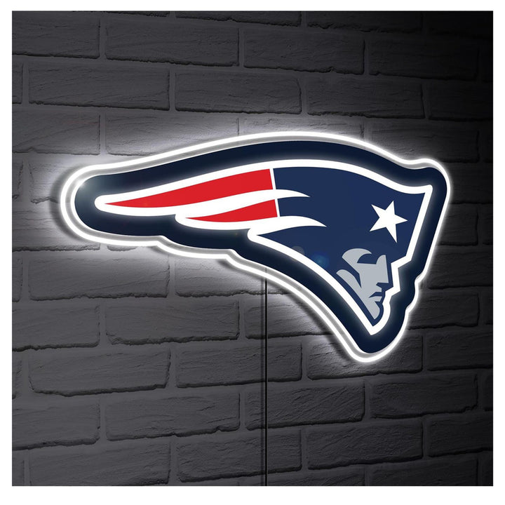 New England Patriots Glazelite LED Lighted Wall Sign