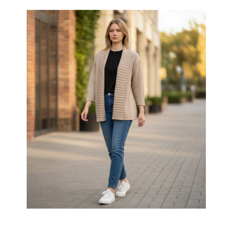 Swing Cardigan Sandstone