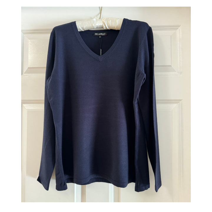 V-Neck Sweater Navy