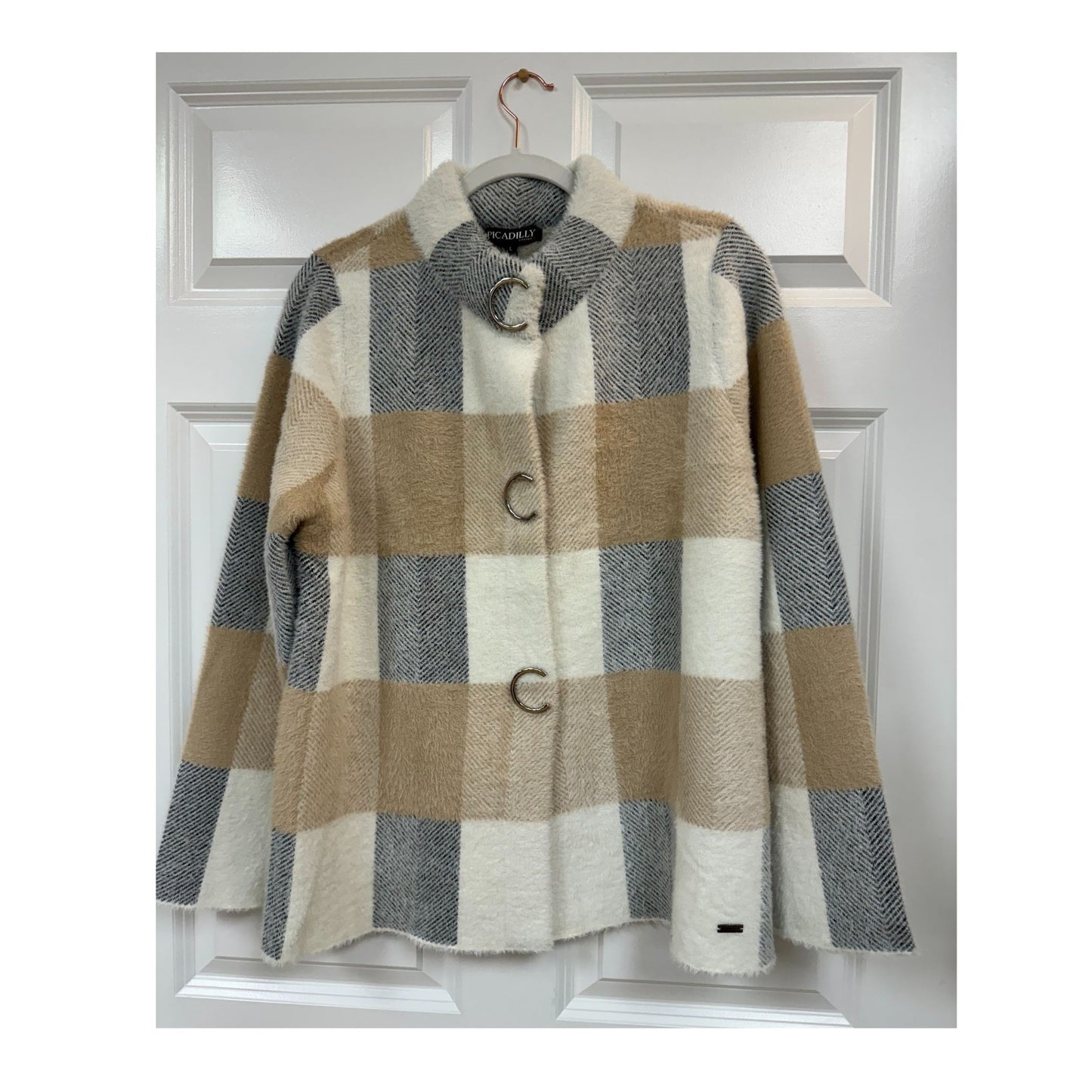 Picadilly Plaid Jacket, Ultra Soft Long Sleeve