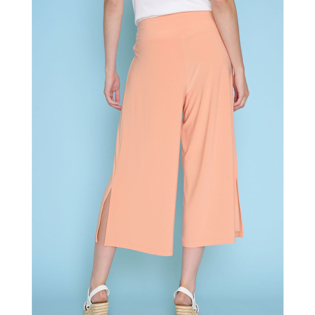 Picadilly Apricot Wide-Leg Capri Pants--Effortless Pull-on Style