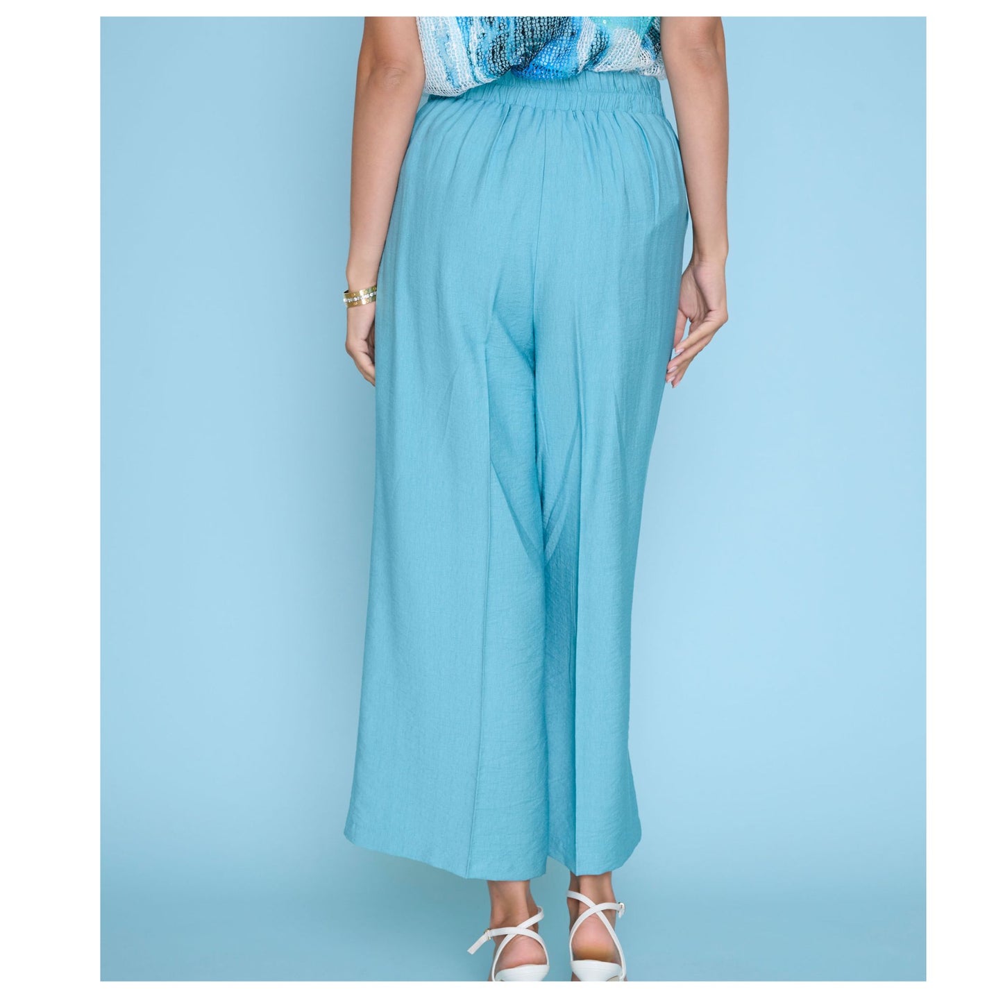 Aria High-Waist Wide Leg Cropped Pant – Breezy Comfort Fit