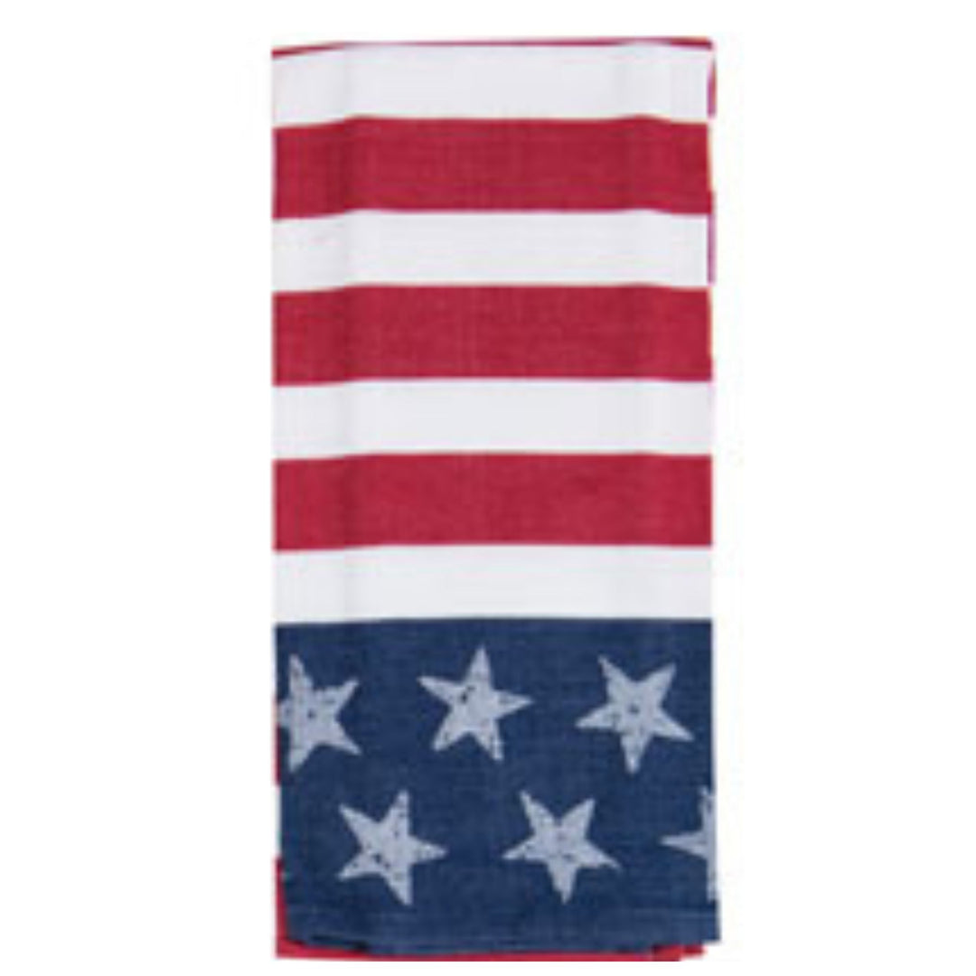 Red White Blue Patriotic Kitchen Towel