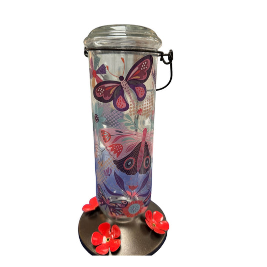 Garden - Scarlet Hummingbird Feeder Butterflies