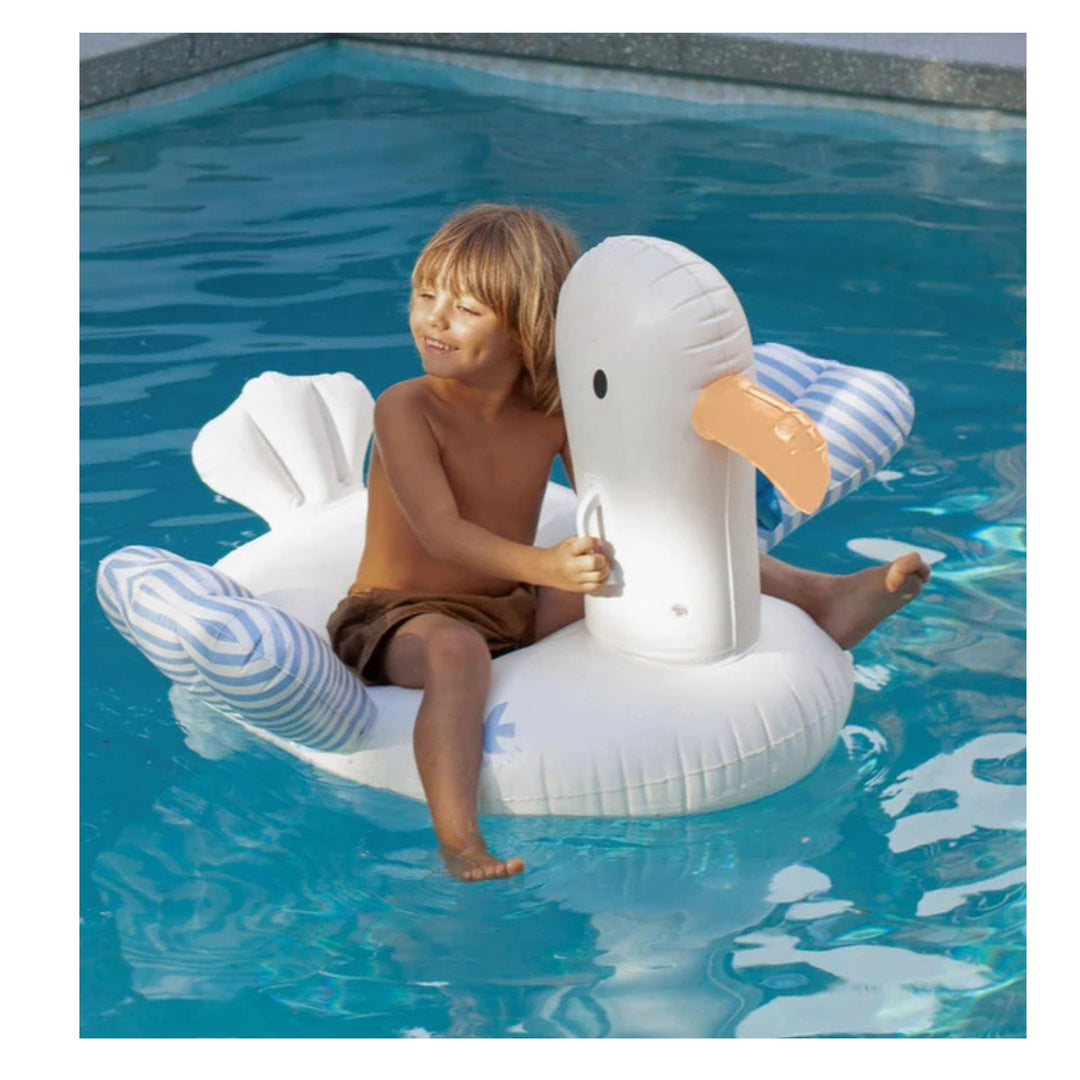 Sunnylife Sid the Seagull Kids Ride-On Pool Float / Ages 6+