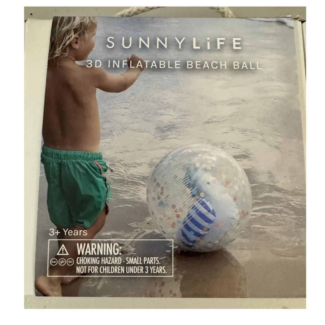 Sunnylife Sid the Seagull 3D Inflatable Beach Ball / Confetti Filled