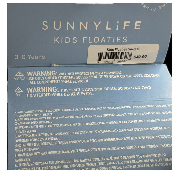 Sunnylife Sid the Seagull Kids Floaties/Ages 3-6 Years