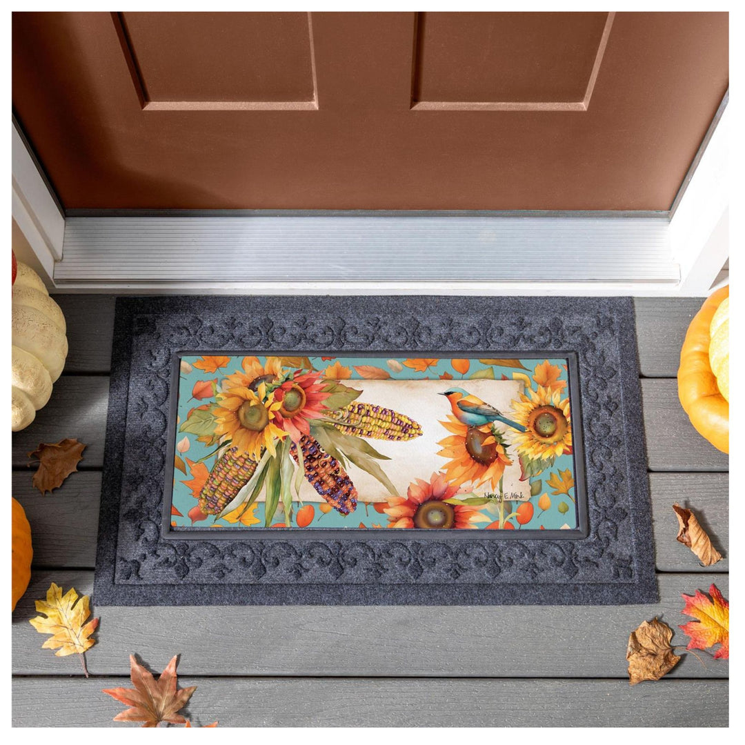 Harvest Sunflowers Sassafras Switch Mat/ Autumn Door Mat