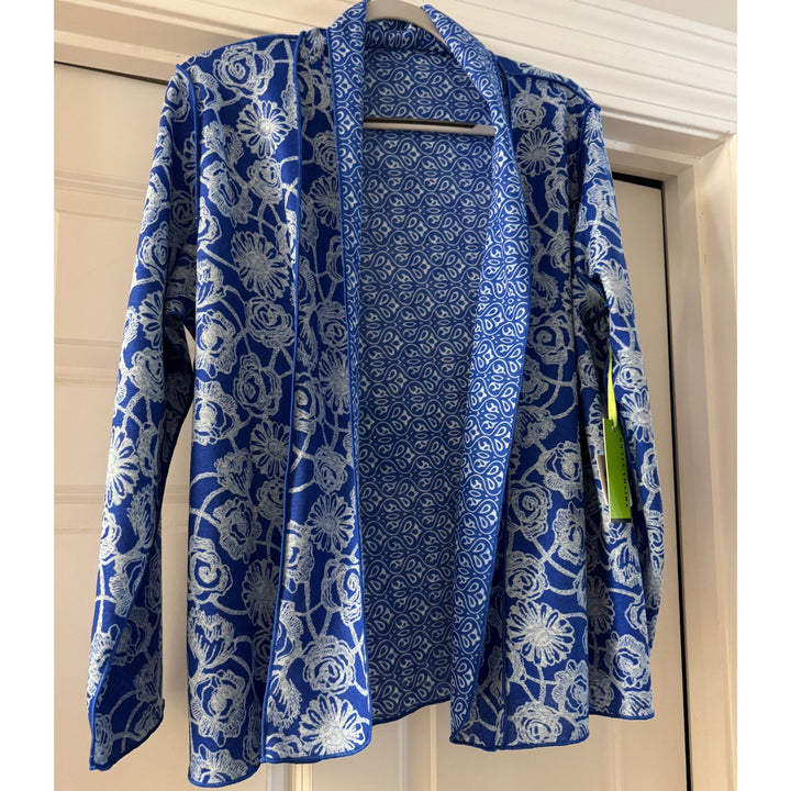 Lightweight Reversible Blue Cardigan --Effortless style for Travel &amp; Everyday