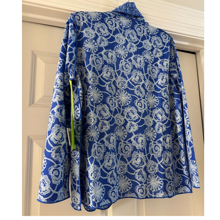 Lightweight Reversible Blue Cardigan --Effortless style for Travel &amp; Everyday