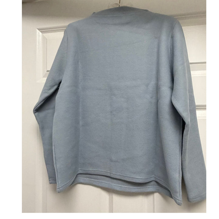 Trisha Tyler Sky Blue Textured Sweater