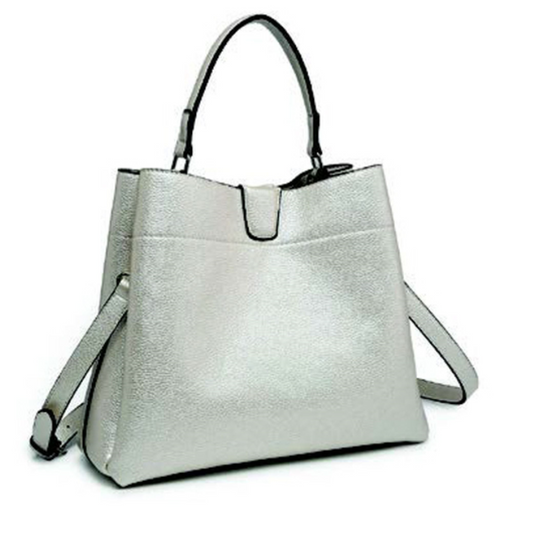 Handbags - Tati Crossbody Satchel Pearl