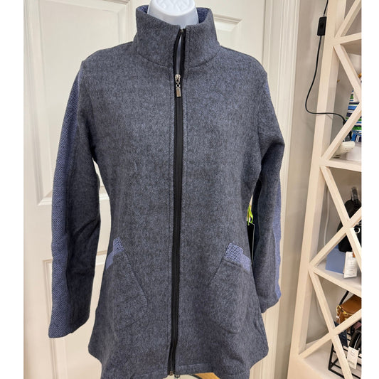 Blue Panel Sleeve Coat