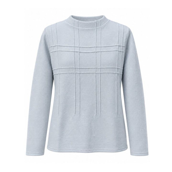 Trisha Tyler Sky Blue Textured Sweater