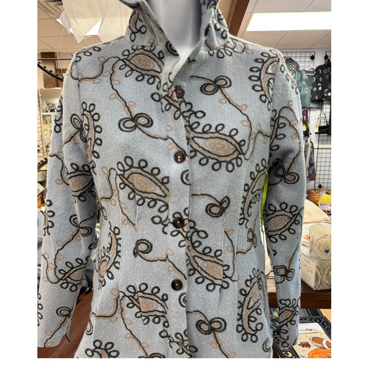 Fitted Button Front Jacket