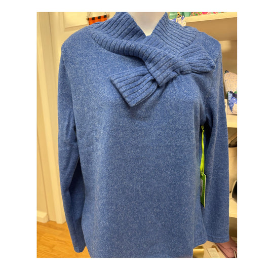 Bow Neck Top with Rib Details