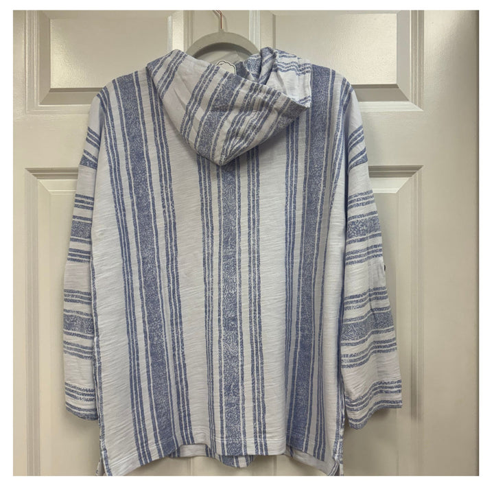 Wild Palms Coastal Stripe Hooded Pullover