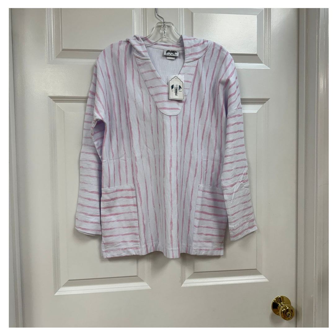 Wild Palms Coastal Stripe Hooded Pullover