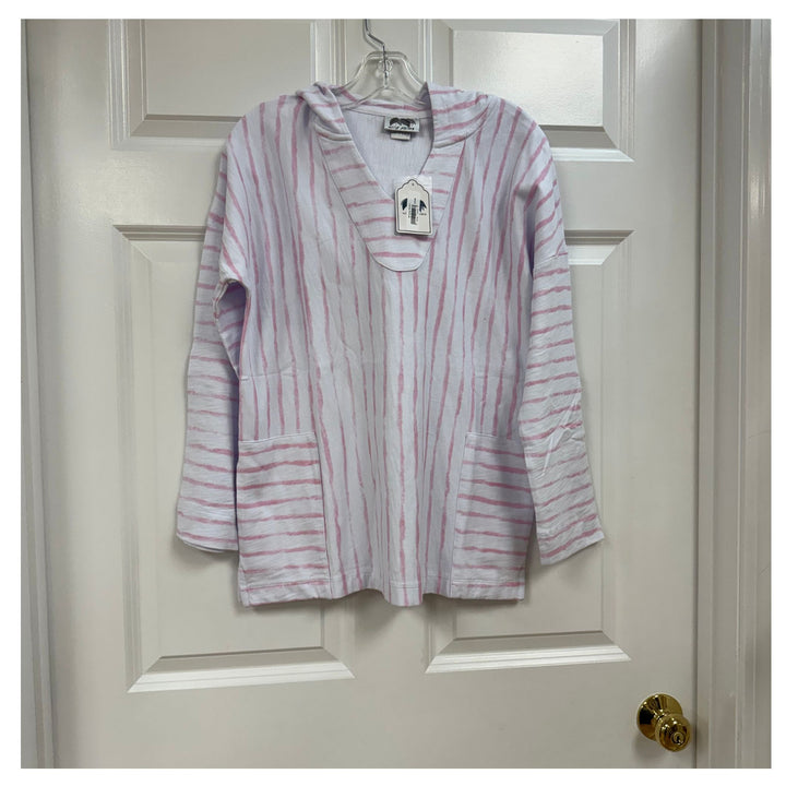 Wild Palms Coastal Stripe Hooded Pullover