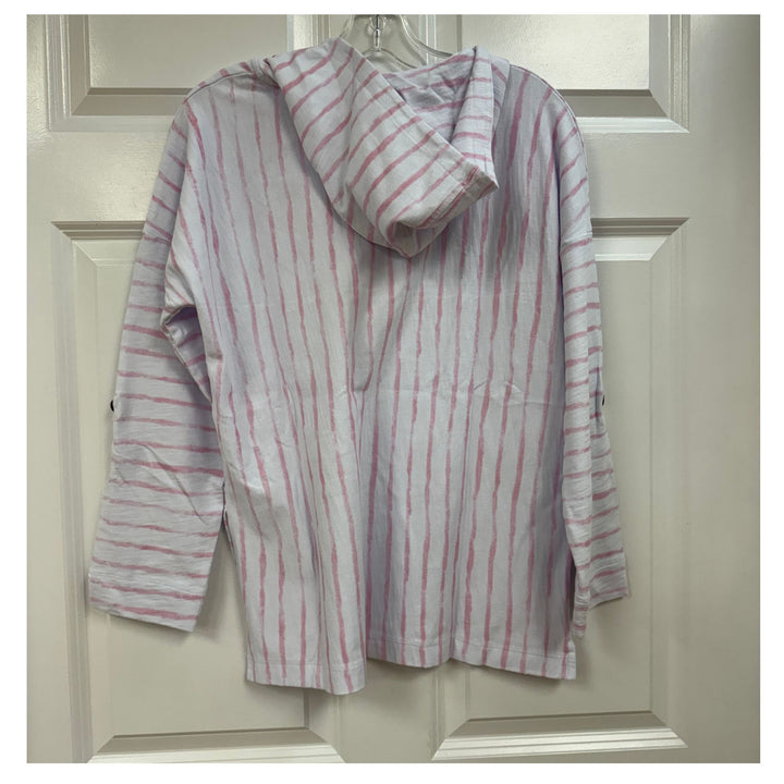 Wild Palms Coastal Stripe Hooded Pullover
