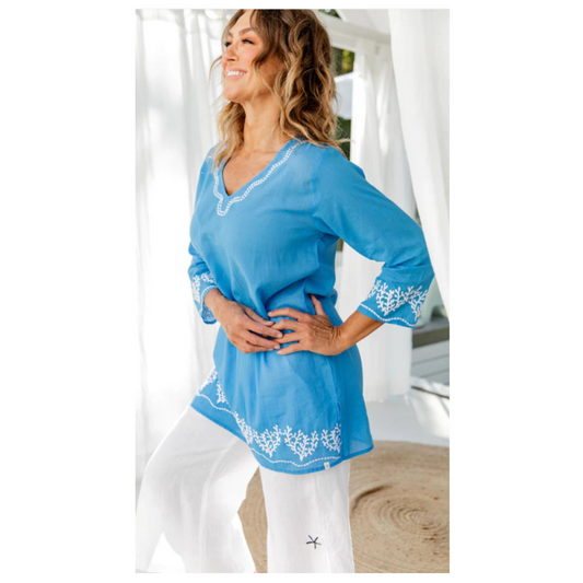 Tunic - Embroidered Beach Top