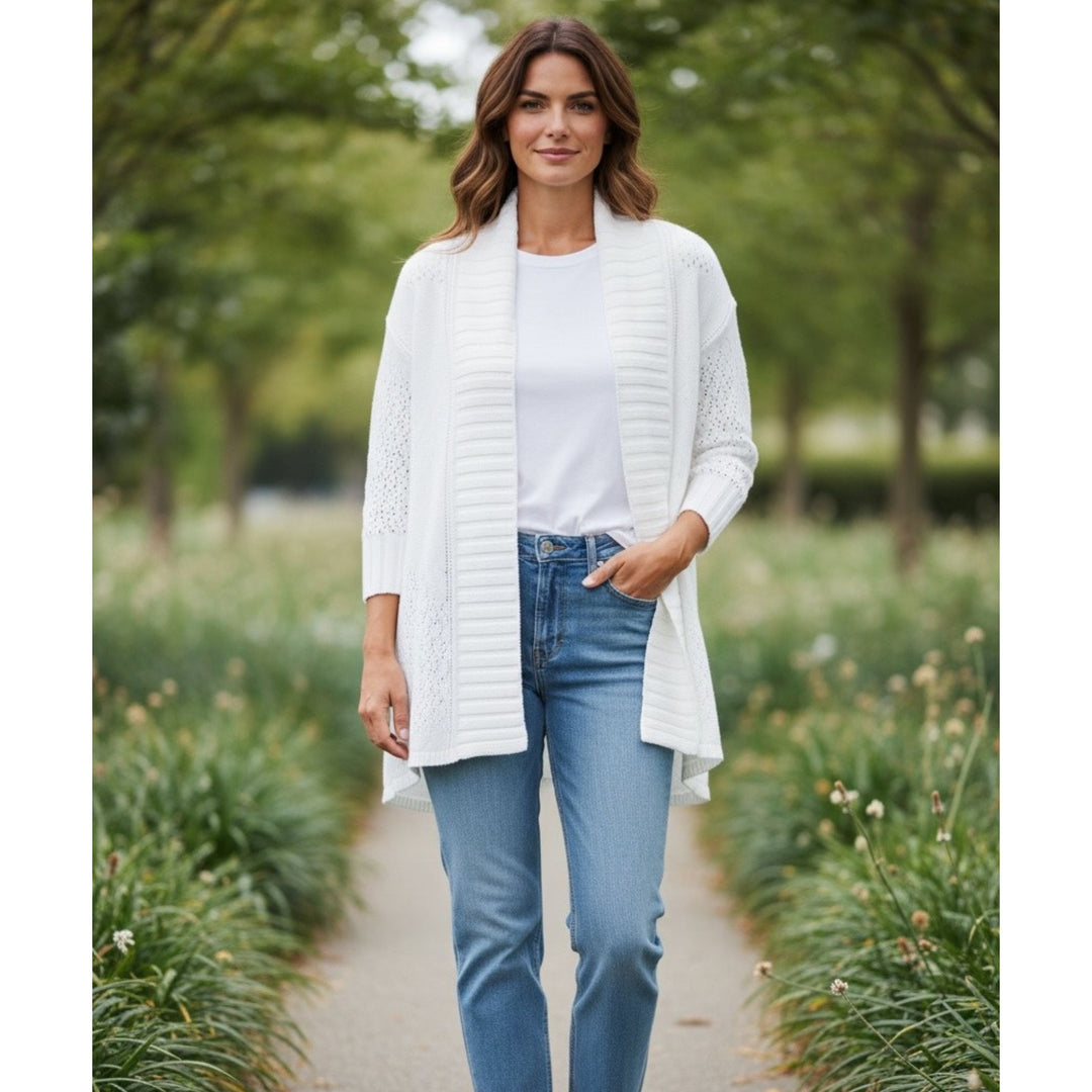 Swing Cardigan White