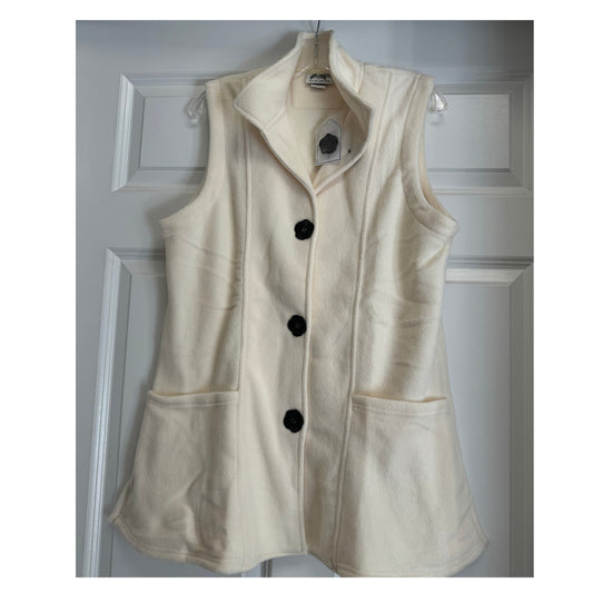 Wild Palm Big Button Long Vest