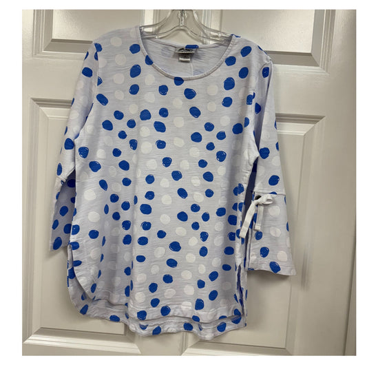 Wild Palm Dotted Bell Sleeve Top