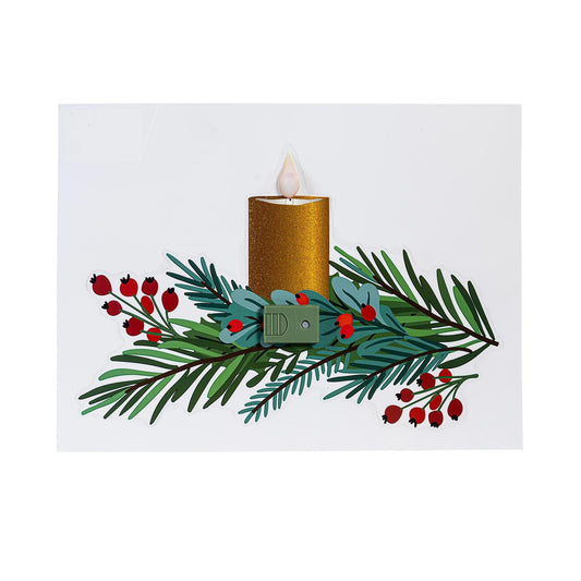 Window Decal Flickering Candle