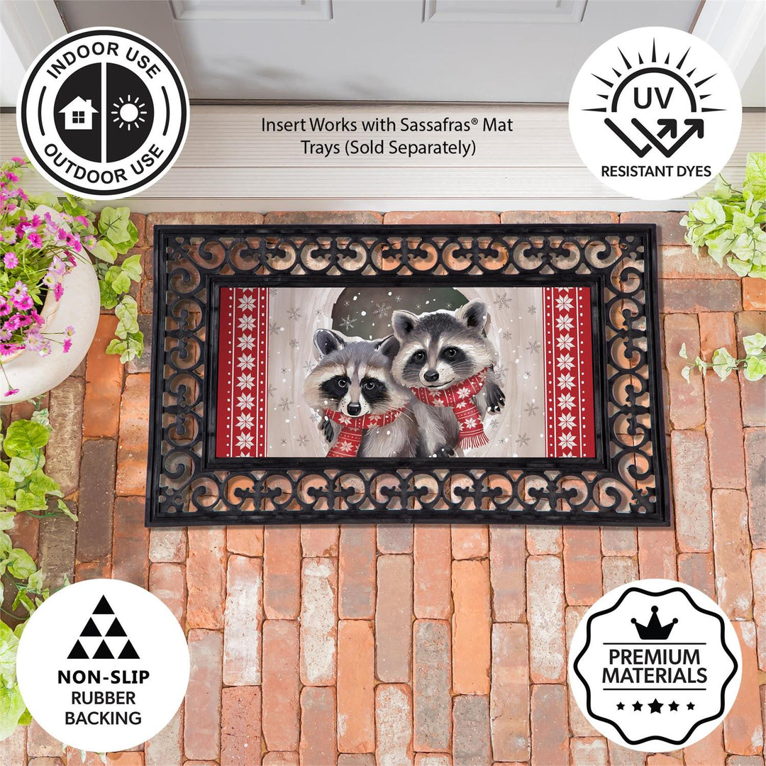 Winter Raccoons Sassafras Switch Mat Insert
